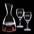 48 Oz. Rathburn Carafe w/ 2 Wine Glasses